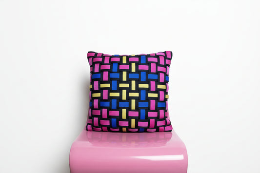 02 TIMES SQUARE RUSH Multicolor l Kissenbezug - WOOVE