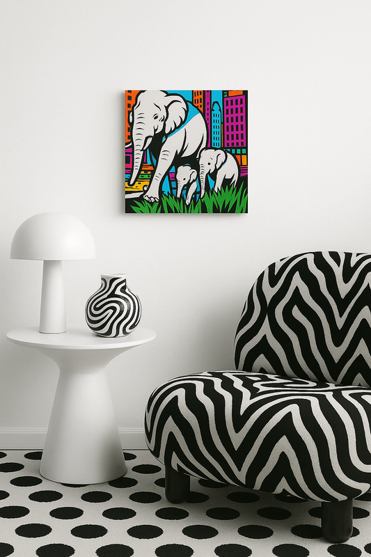 Elefantasma / Mini-Leinwandbild - WOOVE