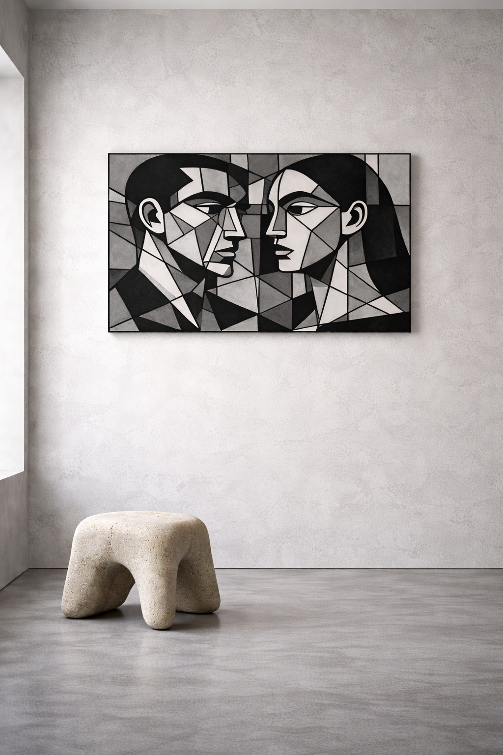 Silent Dialogue II / Leinwandbild - WOOVE