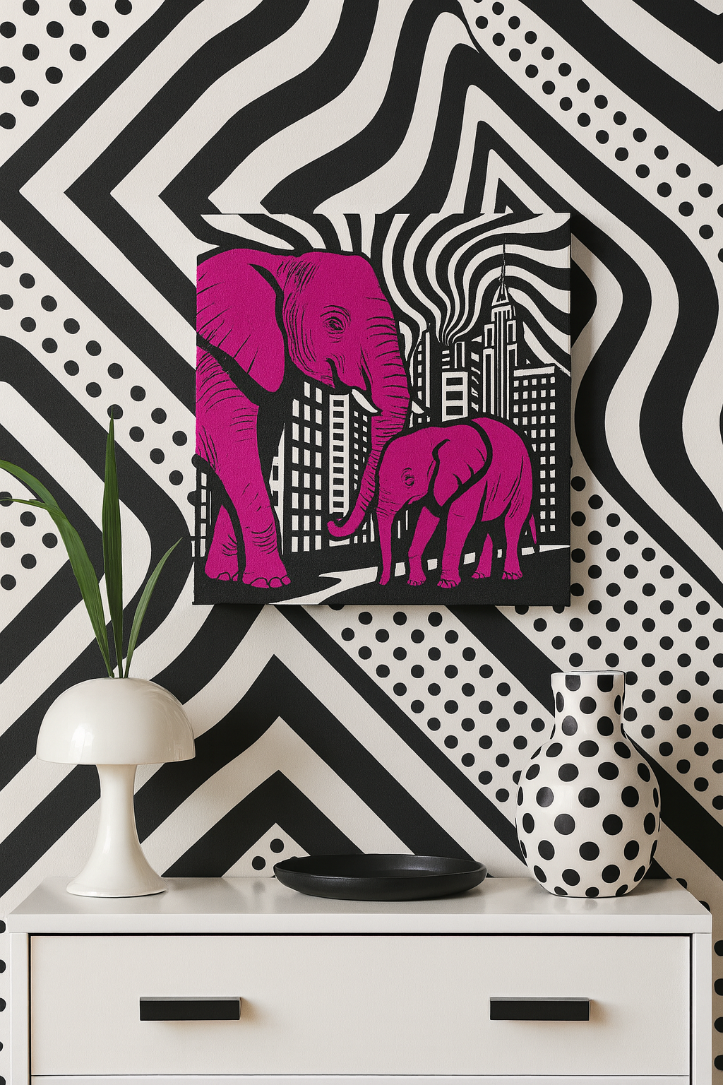 Urban Mirage / Mini-Leinwandbild - WOOVE