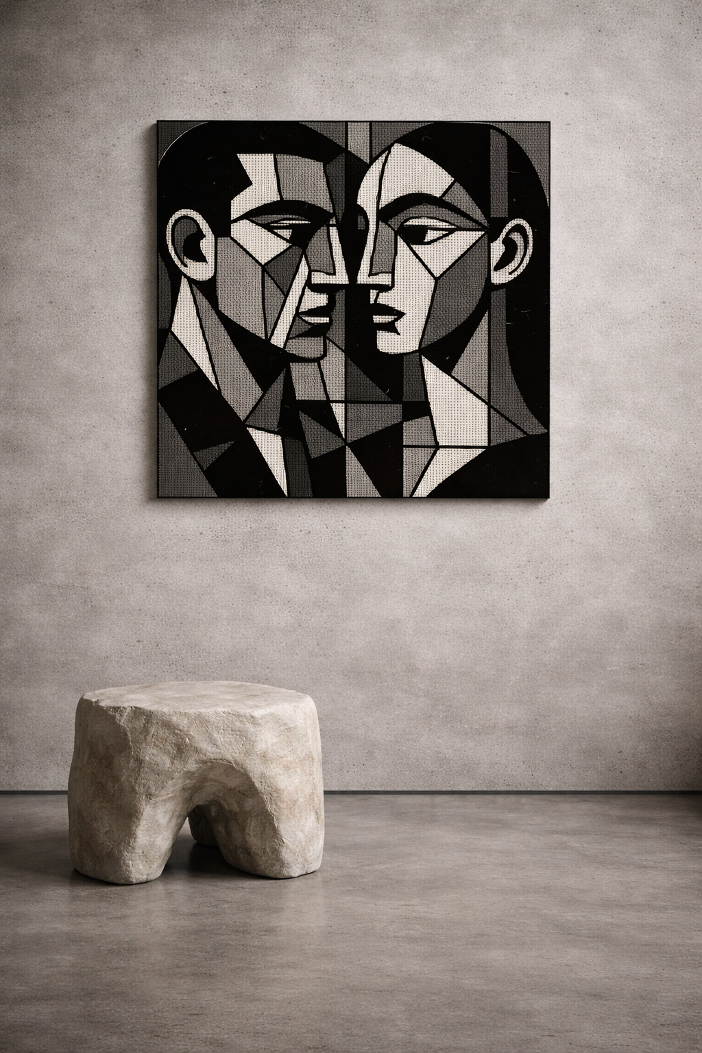 Silent Dialogue I / Leinwandbild - WOOVE