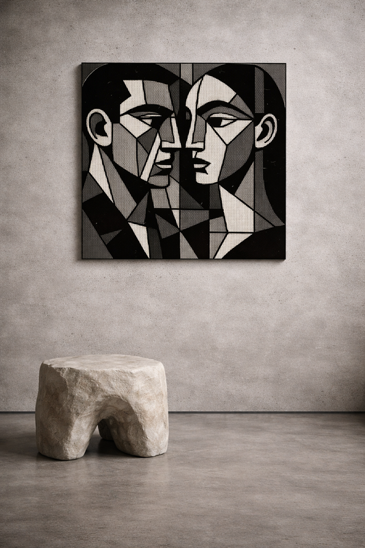 Silent Dialogue I / Leinwandbild - WOOVE