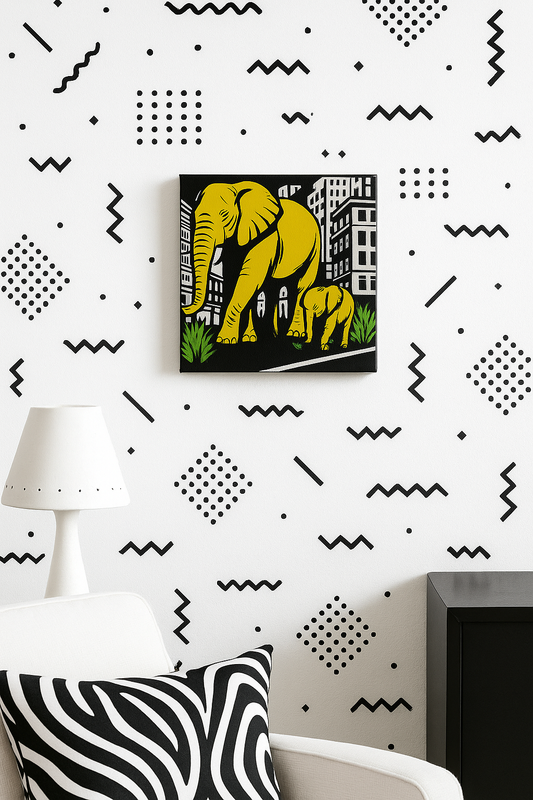 Soho Safari / Mini-Leinwandbild - WOOVE