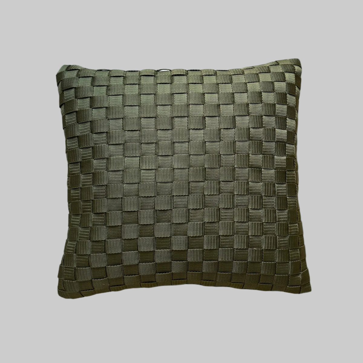 Kato - Handgewebtes Design-Kissen / Olive