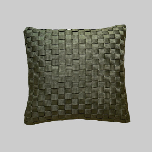 Kato - Handgewebtes Design-Kissen / Olive