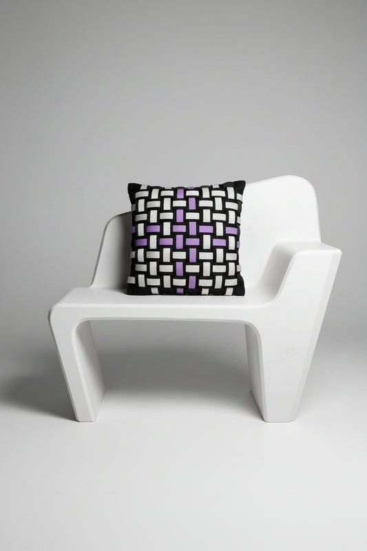 Velia - Handgewebtes Design-Kissen