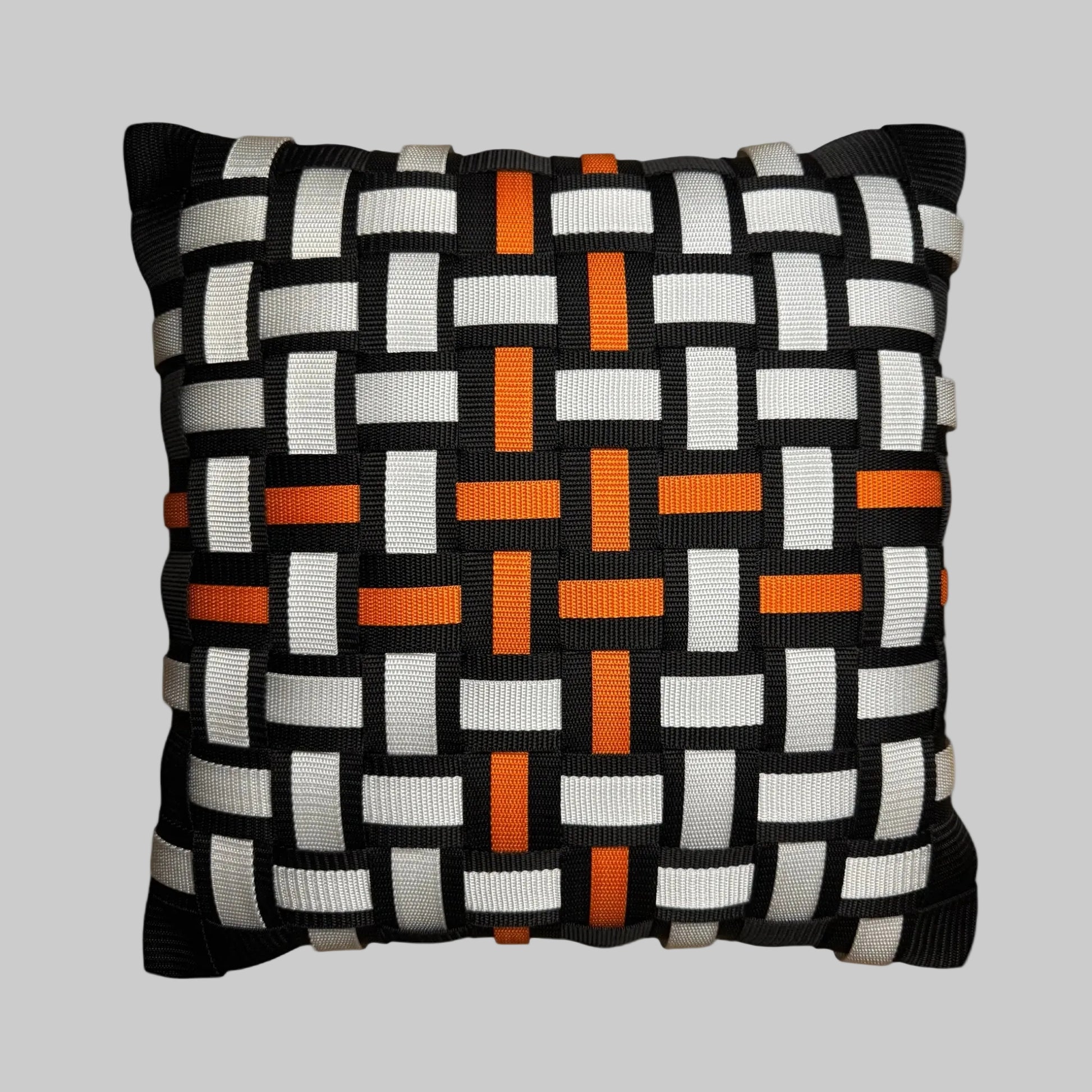 021 NEON GRID EMBER Neonmix l Kissenbezug - WOOVE