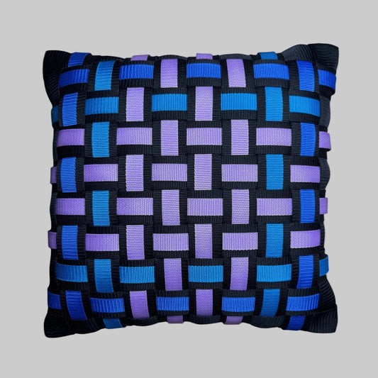 021 NEON GRID NEBLA Neonmix l Kissenbezug - WOOVE