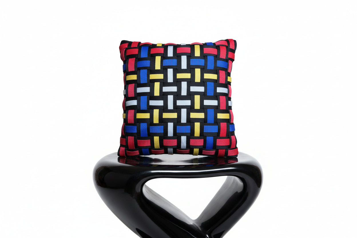 02 METROPOLITAN Multicolor l Kissenbezug - WOOVE