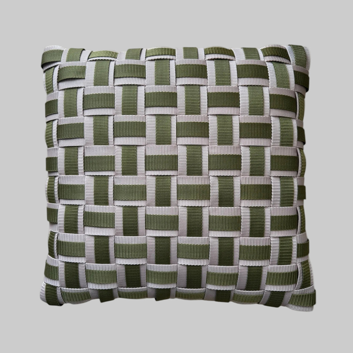 06 MOSS MATRIX  Rosebeige & Oliv l Kissenbezug - WOOVE
