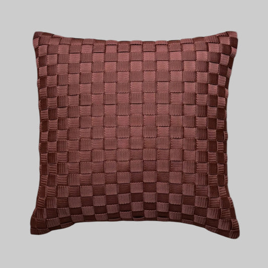 CHESTNUT PLAIN Cognac l Kissenbezug - WOOVE