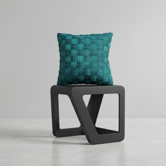 Farn - Handgewebtes Design-Kissen / Forest Green